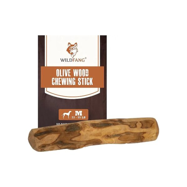 Natural Olive Wood Chewing Sticks for Dogs, Promoting Healthy Teeth and Gums