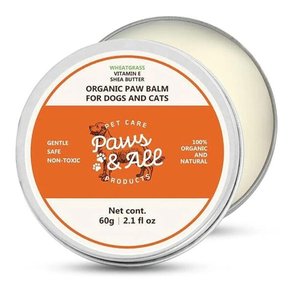 Natural Paw Protection Cream for Dogs and Cats with Aloe Vera and Vitamin E