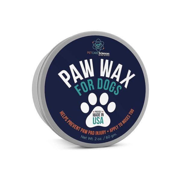 Natural Paw Protection and Repair for Dogs and Cats - 2 Oz Tin of Moisturizing Paw Wax