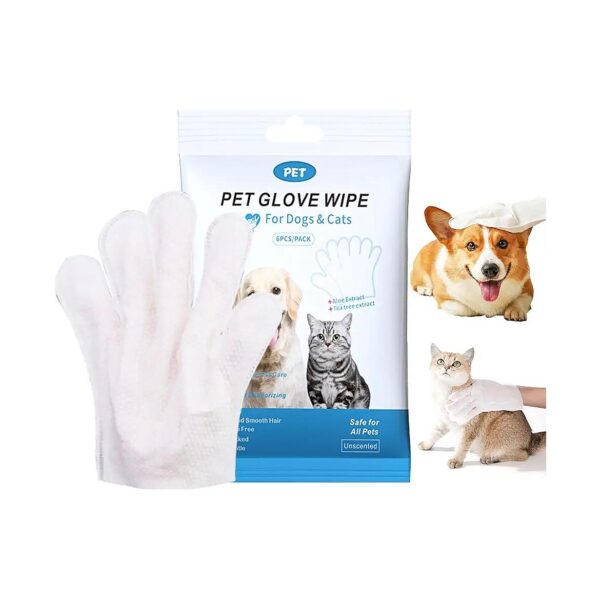 Natural Pet Bath Wipes for Dogs and Cats with Thickened Material for Effective Cleaning