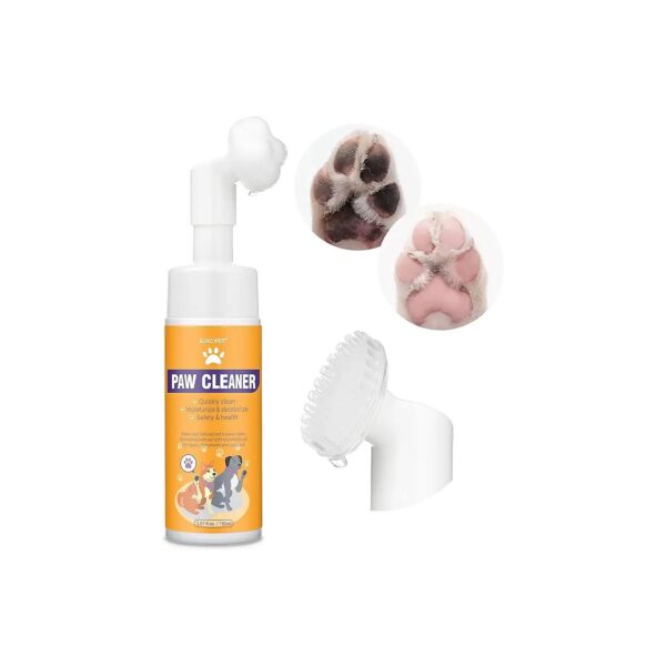 Natural Pet Paw Cleaner with Rose Extract for Dogs and Cats Foam Cleanser