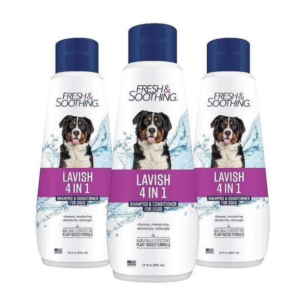 Natural Pet Shampoo Conditioner for Dogs Cats Fragrance Free