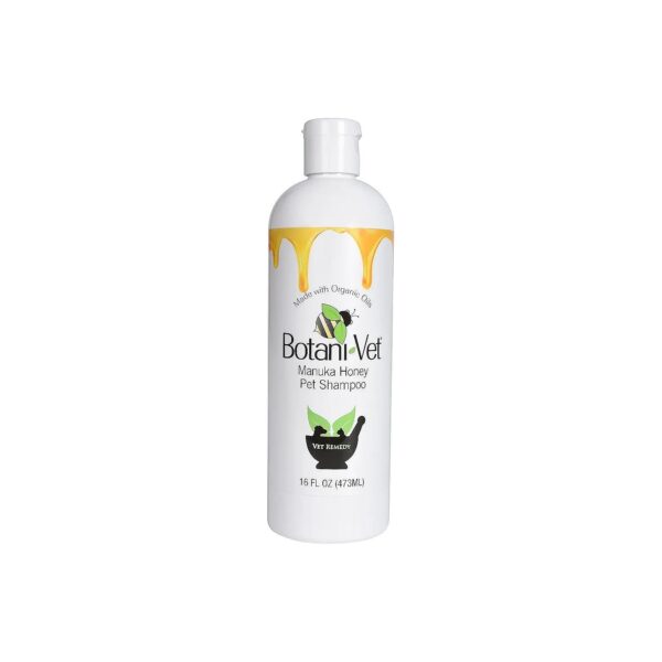 Natural Pet Shampoo for Skin Irritation and Allergies with Organic Manuka Honey