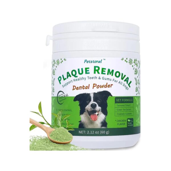 Natural Plaque Removal Powder for Dogs with Bad Breath