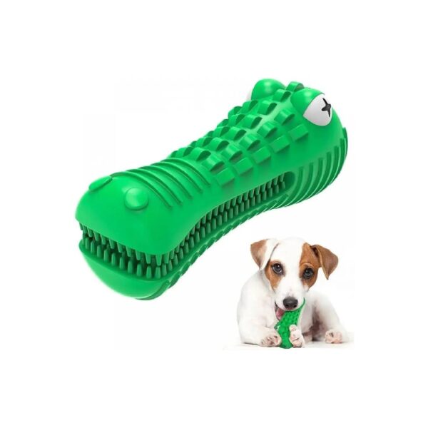 Natural Rubber Dog Toothbrush for Aggressive Chewers Medium to Large Dogs