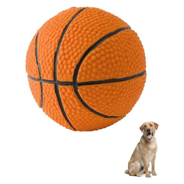 Natural Rubber Latex Basketball Dog Toy with Same Safety Standard as Baby Toys