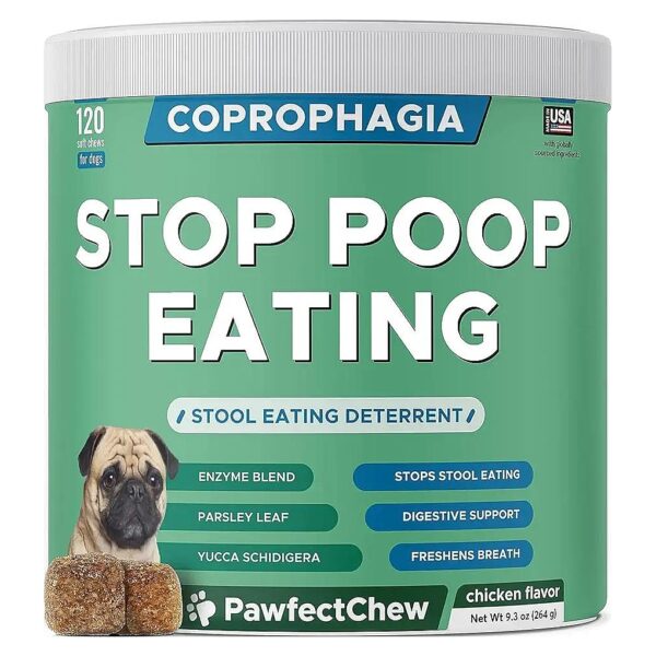 Natural, Safe and Effective Poop Eating Deterrent for Dogs - Digestive Enzymes