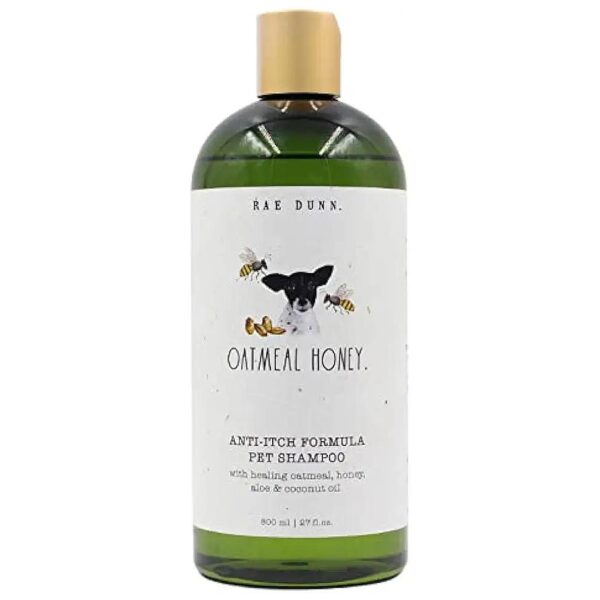 Natural Shampoo for Pet Skin and Coat with Oatmeal, Honey, and Coconut Oil Formula