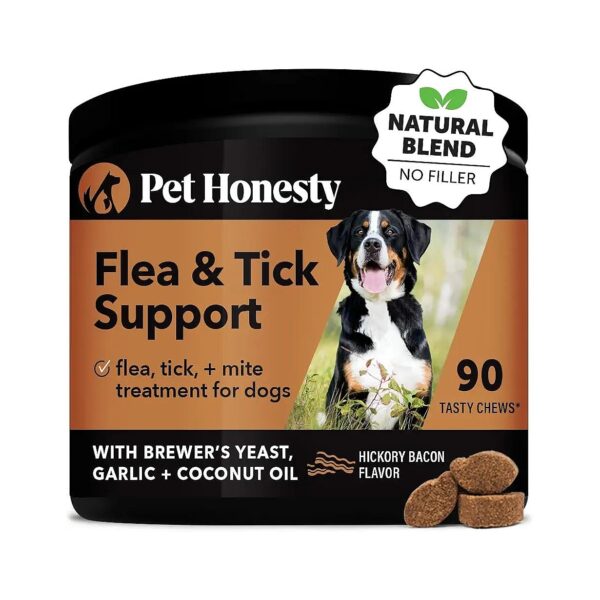 Natural Tick and Flea Prevention for Dogs - Soft and Easy to Chew for All Life Stages