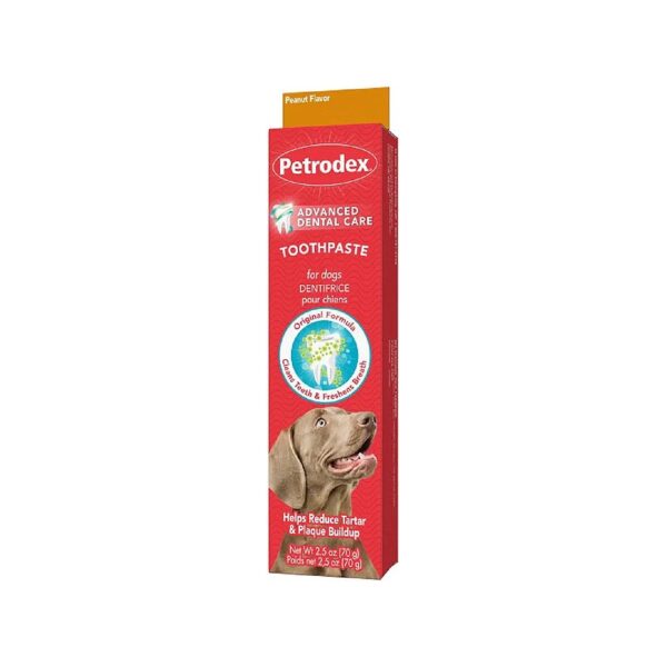 Natural Toothpaste for Dogs and Puppies With Peanut Flavor for Healthy Teeth