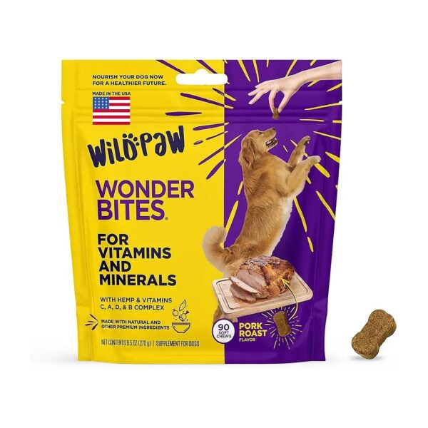 Natural Vitamins and Minerals for Dogs - No Artificial Colors, Flavors, or Preservatives