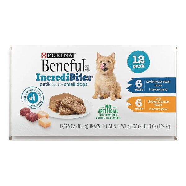 Natural Wet Dog Food Variety Pack with Chicken and Steak Recipes