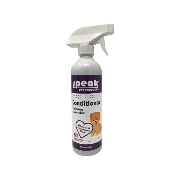 Natural and Gentle Leave-in Conditioning Spray for Dogs with Calming Lavender