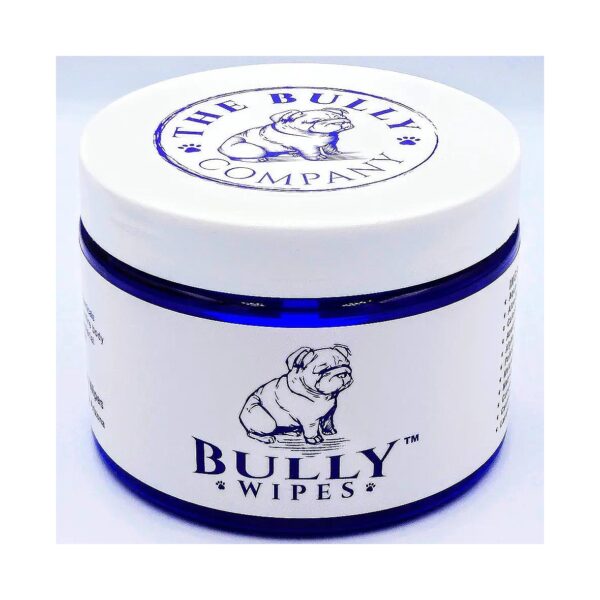 Natural and Safe Bulldog Wrinkle Wipes for Daily Use around Eyes, Ears, and Paws