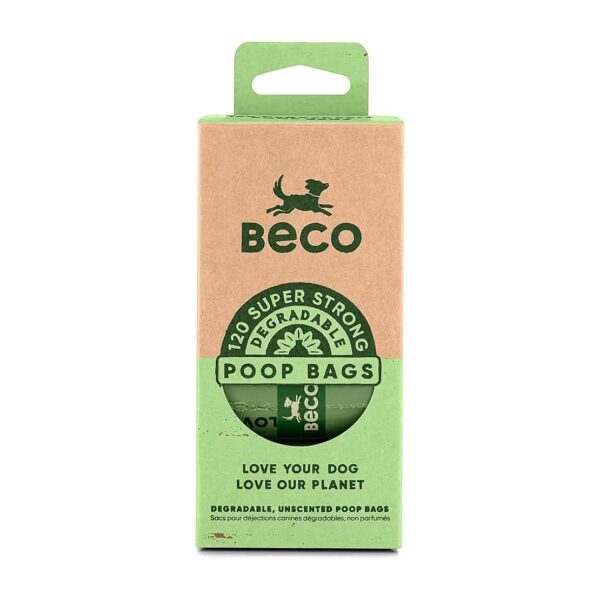 Nature Friendly Dog Poop Bags 120 Count Unscented 100% Post Consumer Recycled Plastic