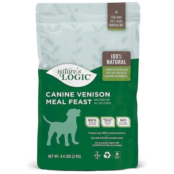 Nature Inspired Venison Dry Dog Food For Puppies, 4 Pound Bag