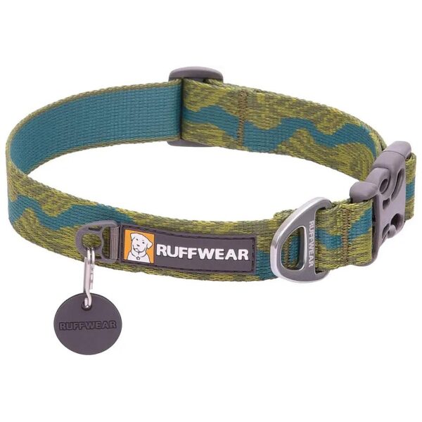 New River Color Patterned Webbing Dog Collar for Walking and Everyday Use