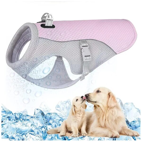 New-pink Breathable Mesh Dog Jacket for Summer Keeps Your Pet Cool and Comfortable