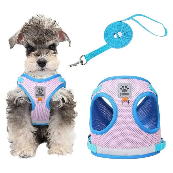 No Pull Soft Mesh Padded Dog Harness for Small Breed Puppies with Adjustable Chest