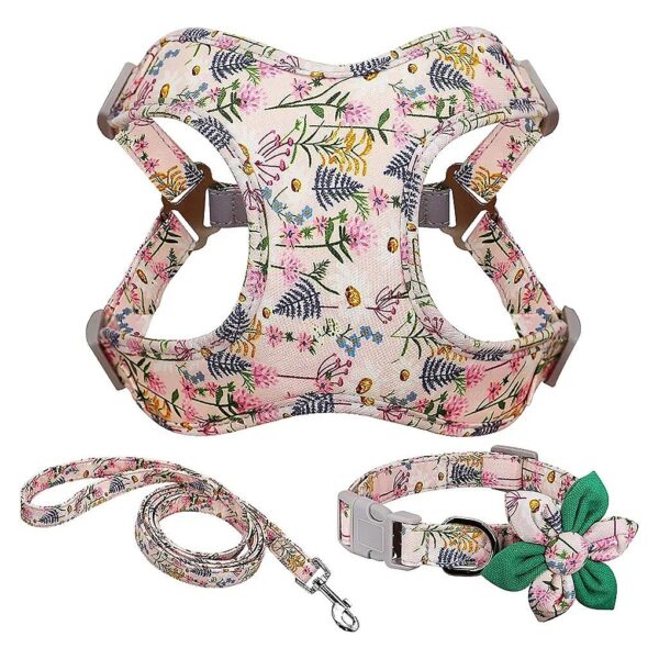 No-Pull Adjustable Dog Vest Harness Collar Leash for Small Medium Large Pups