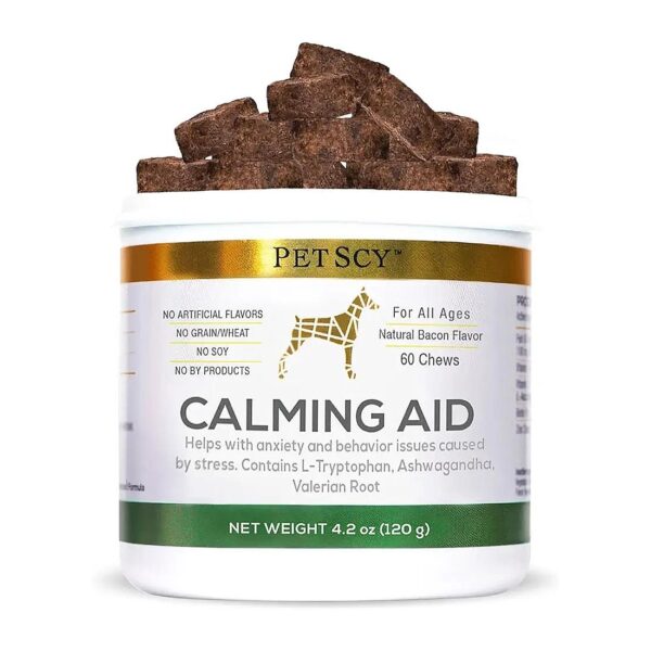 Non-Pharmaceutical Calming Chews for Dogs with Stress and Anxiety