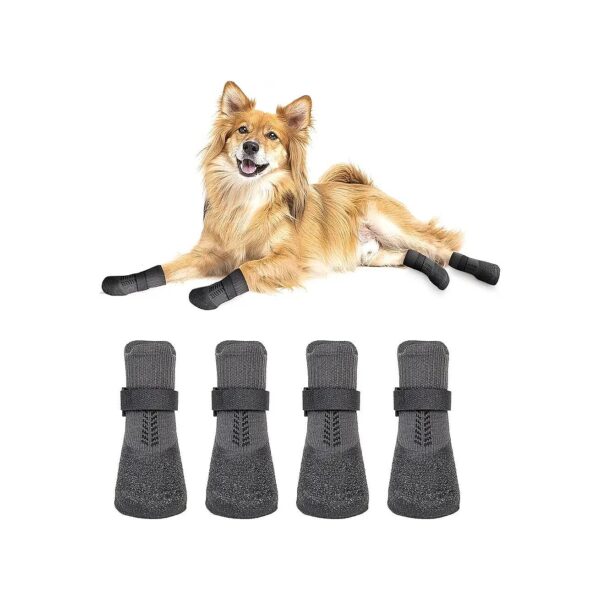 Non-Slip Dog Booties for Hot Pavement, Snow, and Beach Protection, Pet Paw Care