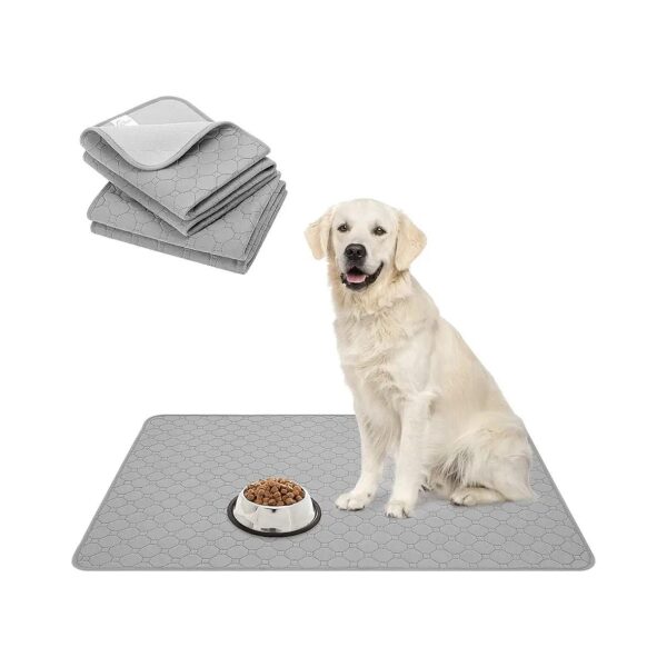 Non-Slip Dog Food Mat for Pet Feeding Needs and Water Bowl Pads