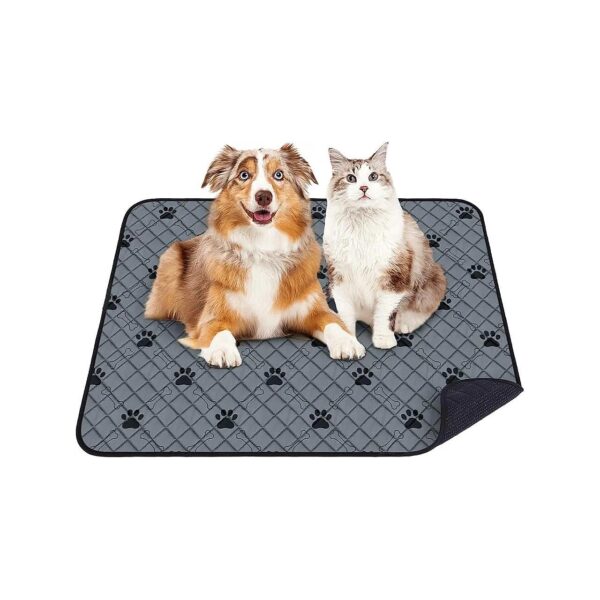 Non-Slip Gray Washable Dog Pads for Whelping Puppy Training Pads