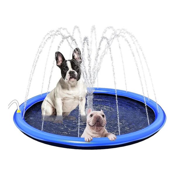 Non-Slip Large Dog Splash Pad with Thick PVC Material for Summer Water Fun