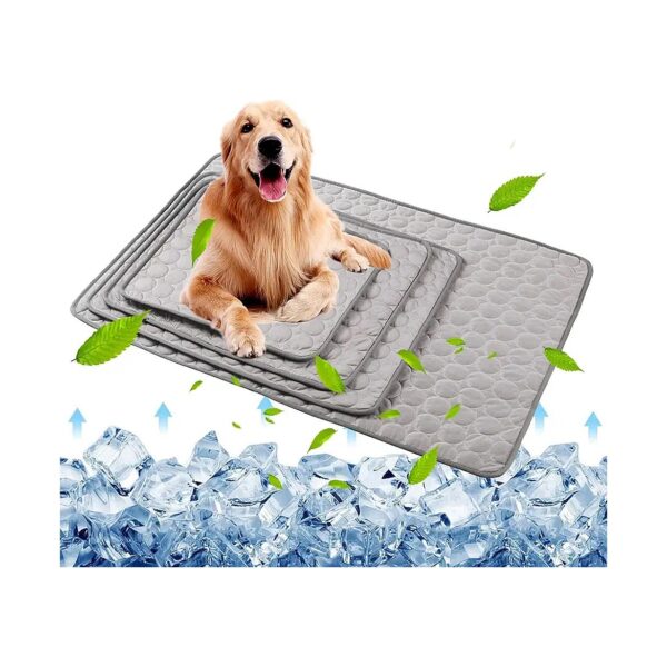 Non-Toxic Dog Cool Bed Liner for Home Travel, Pet Cooling Pads for Dogs Cats