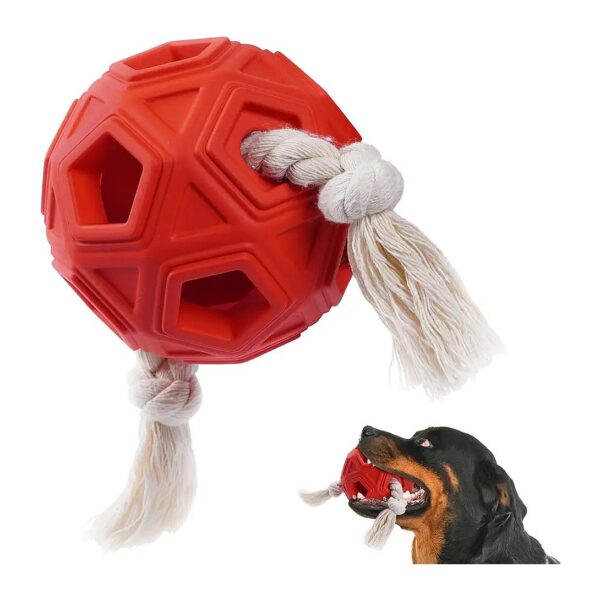 Non-Toxic Natural Rubber Dog Toys for Large and Medium Breed Dogs with Tough Durability