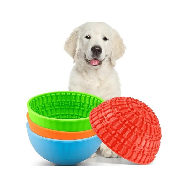 Nonslip and Durable Silicone Slow Feeder Bowl for Small and Medium Dogs