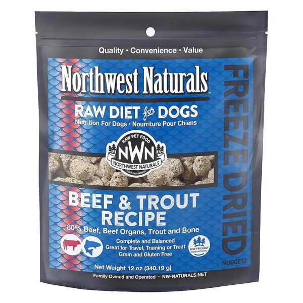 Northwest Naturals Freeze-Dried Beef and Trout Nuggets