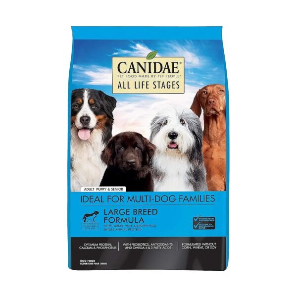 Nourishing Turkey Meal and Brown Rice Formula for Large Breed Dogs of All Ages