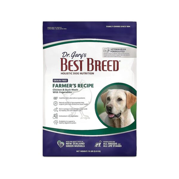 Nutrient-Dense Grain-Free Dry Dog Food with Joint Support for All Breeds and Sizes