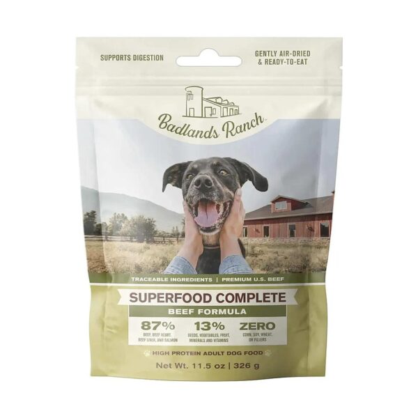 Nutrient-Rich Air-Dried Adult Dog Food with Premium Beef and Superfood Ingredients