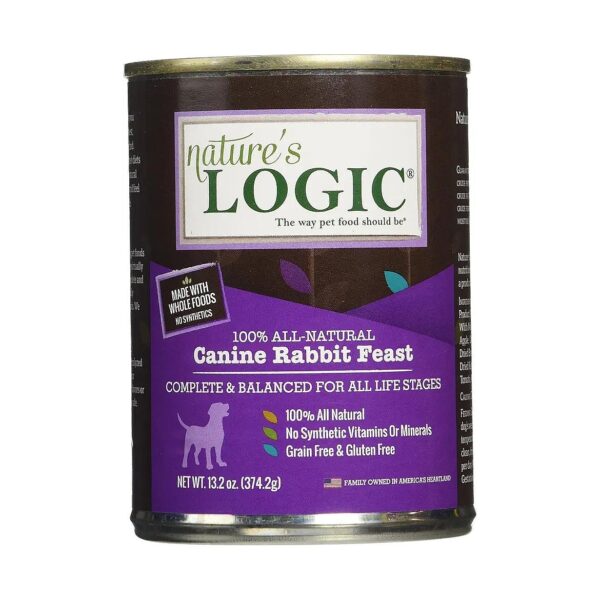 Nutrient-Rich Canned Rabbit Dog Food for Adult Canines