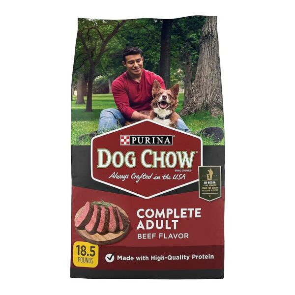 Nutrient-Rich Kibble for Adult Dogs with Beef Flavor