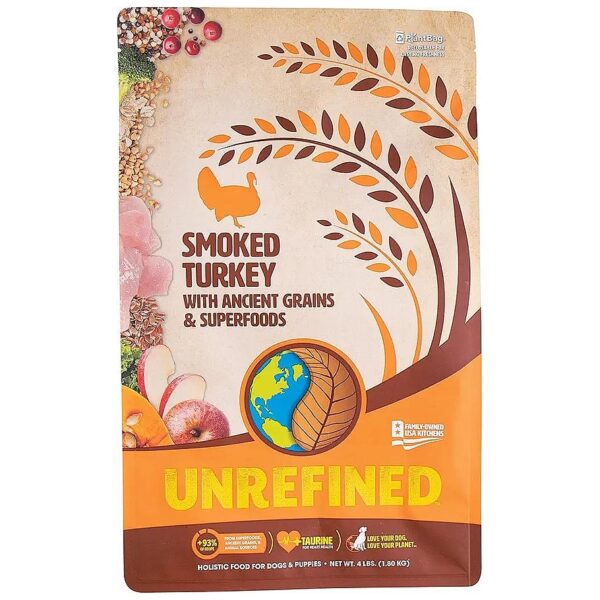 Nutrient-Rich Smoked Turkey Dry Dog Food with Ancient Grains and Superfoods