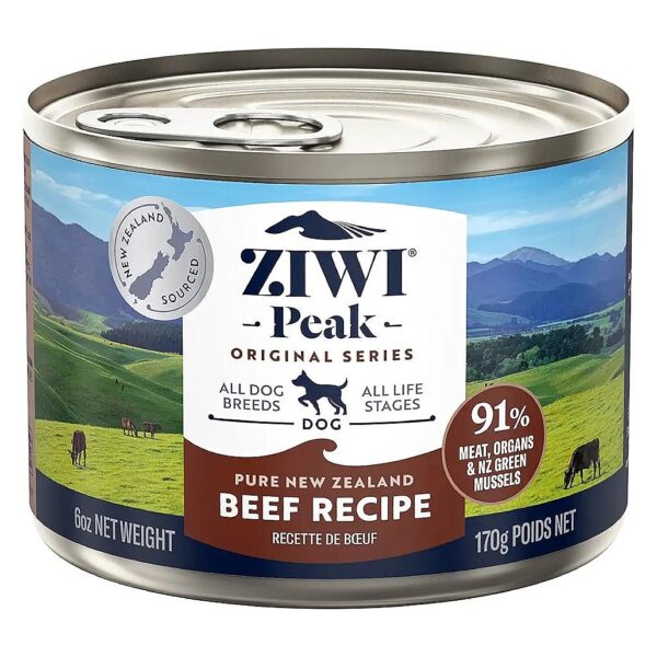 Nutrient-Rich Wet Dog Food for Peak Nutrition with Beef and Green Mussels