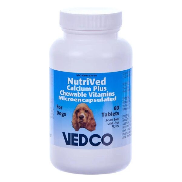 Nutritional Tableted Vitamins for Dog Calcium Support