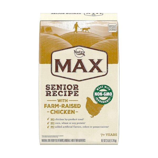 Nutro Max Senior Dog Food with Real Farm-Raised Chicken