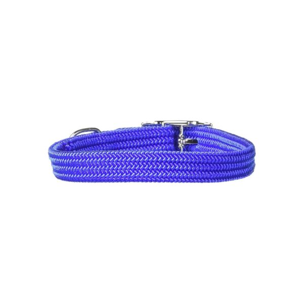 Nylon Feline Safety Collar with Elastic Release Mechanism and Blue Bell