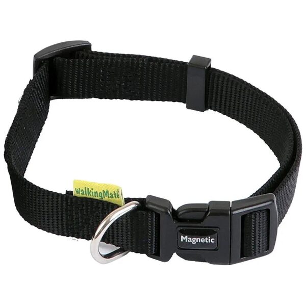 Nylon Magnetic Dog Collar with Adjustable 20-14 Inch Size Range