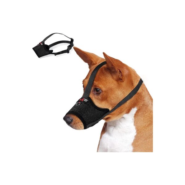 Nylon Mesh Adjustable Dog Muzzle for Small Medium Large Dogs, Breathable and Comfortable