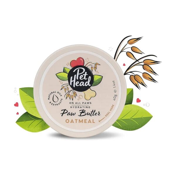 Oatmeal Paw Butter for Puppies and Adult Dogs with Natural Oils and Extracts