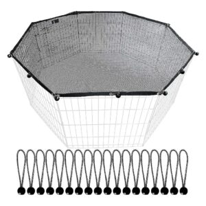 Octagonal Pet Playpen Top Cover with Enhanced Security Features