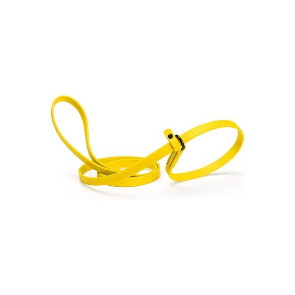 Odor-Free Biothane Slip Dog Leash for Small to Large Dogs 5ft Long in Lemon Yellow