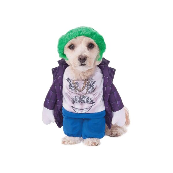 Official DC Comics Suicide Squad Pet Costume Medium Breed Dog Joker