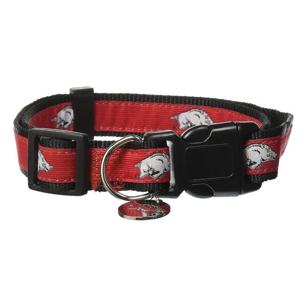 Official NCAA Licensed Arkansas Razorbacks Dog Collar Size Large